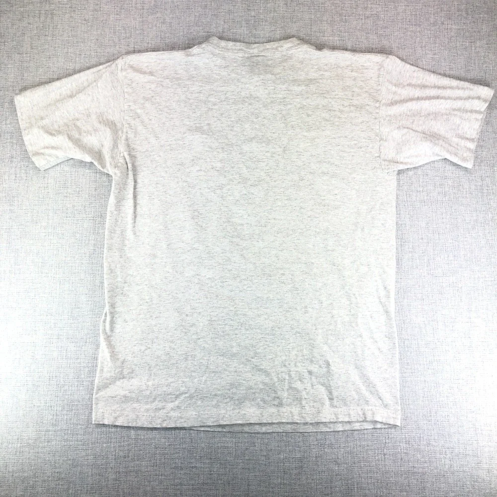 Vintage Garfield T-Shirt Mens Large Go Ahead Make My Day Single Stitch Gray‎